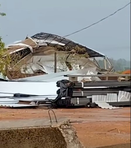 Temporal causa estragos e deixa três pessoas feridas em  cidade do Mato Grosso