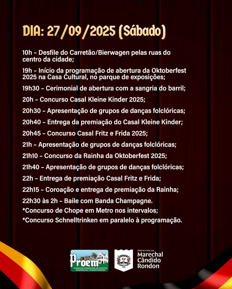 Marechal Cândido Rondon  ja vive a Oktoberfest nos bastidores