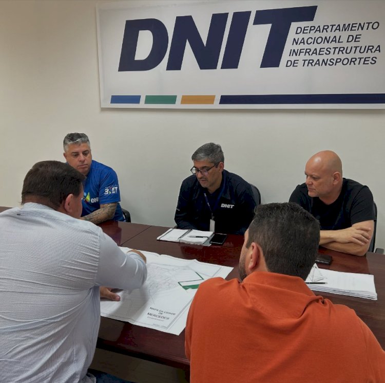 Prefeito de Mercedes Laerton Weber foi a capital falar com o DNIT sobre o fechamento do acesso s pela Rua Quito (Colina).