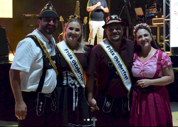 Eleita ontem a noite a Rainha da Oktoberfest 2025, casal Fritz e  Kleine Kinder 2025