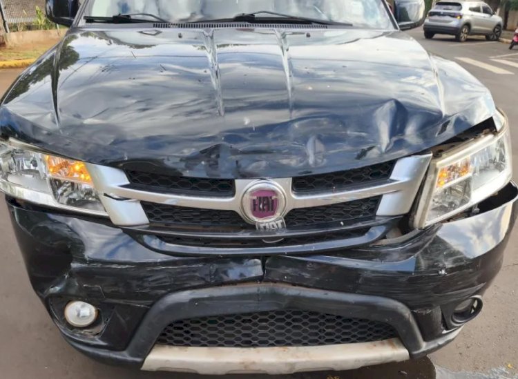 Idoso fica ferido em acidente no centro  de Marechal Cândido Rondon