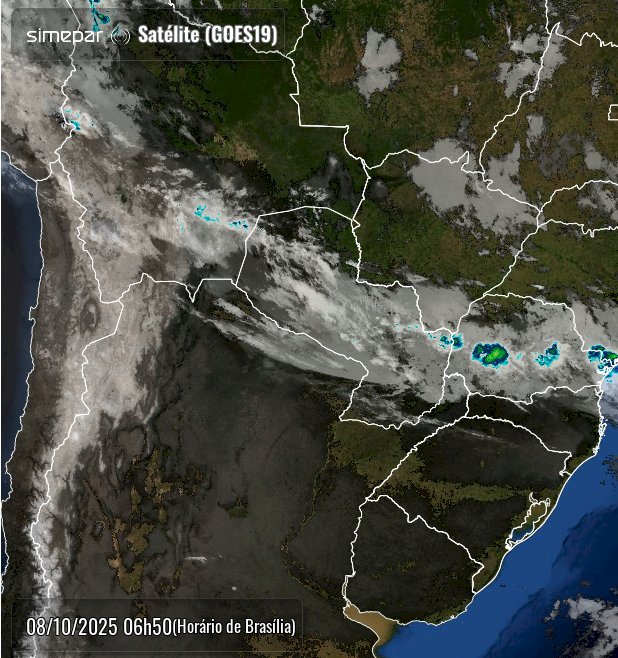 Chuva e temperaturas amenas devem se  manter hoje (08) e amanhã dia 9