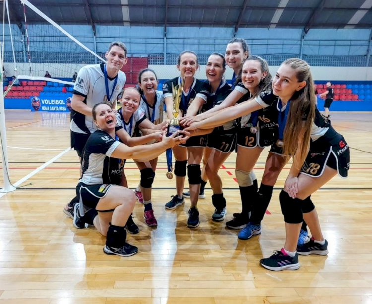 Campeonato Municipal de Voleibol de Nova Santa Rosa conheceu ontem (08) os  3ºs  colocados