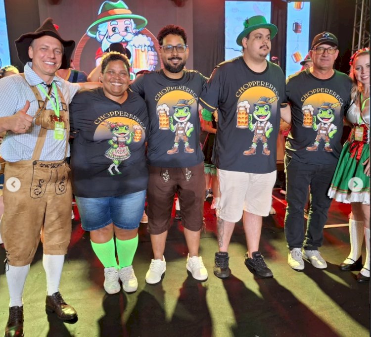 Deutsche Tanzlader é tricampeã do Schnelltrinken na Oktoberfest 2025 de Marechal Rondon