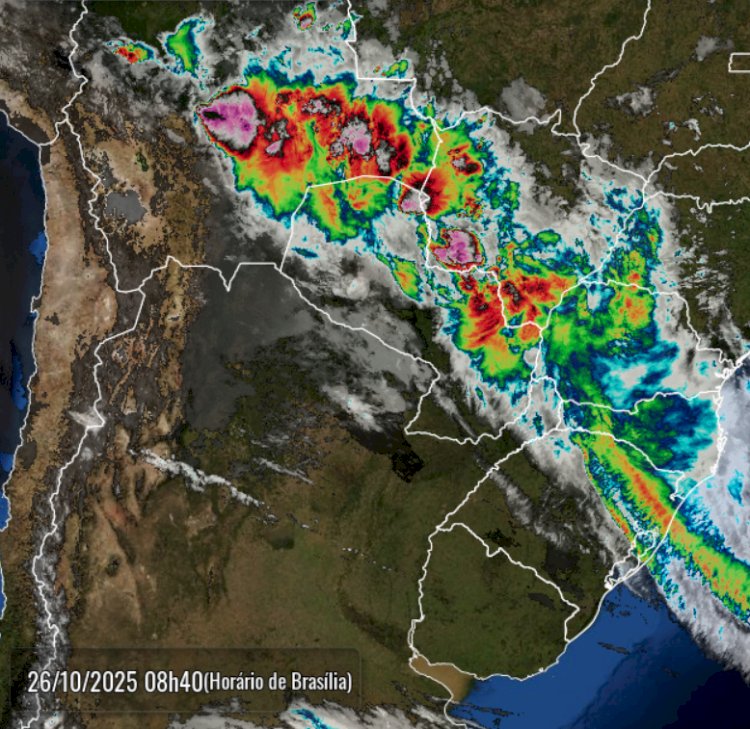 Microrregião de  Marechal Cândido Rondon terá semana com chuva  e melhora gradual a partir de quarta-feira