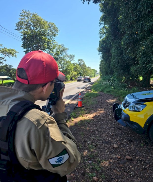 Operação Radar flagra 238 veículos em excesso de velocidade na PR-364 entre Palotina e Terra Roxa
