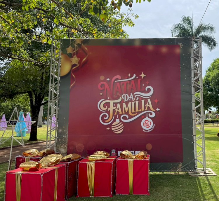 Domingo (30) marca noite especial do “Natal da Família” em Nova Santa Rosa, com atrações na Praça da Bíblia e acendimento das luzes