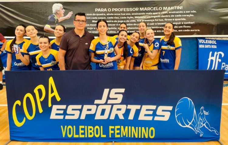 Nova Santa Rosa conquista título geral no Sub-14 e Sub-17 da Copa Marcelo Martin de Voleibol